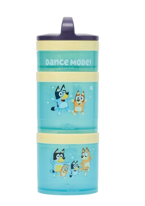 Kit 03 Potinhos com Tampa Infantil Bluey Azul - comprar online