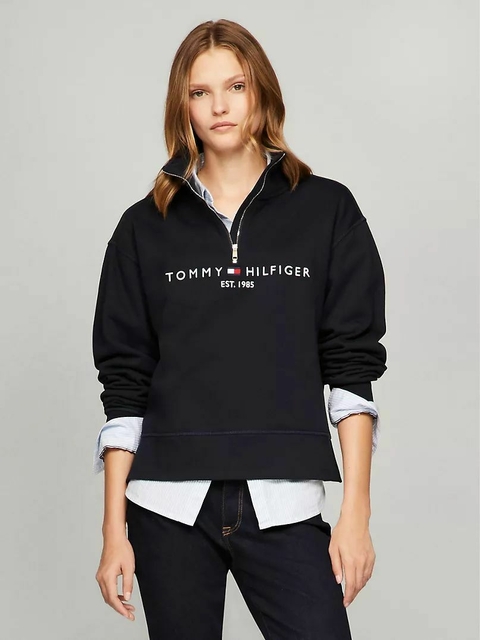 Moletom Feminino Tommy Hilfiger Azul Marinho - TH0129 - Tamanho M - comprar online