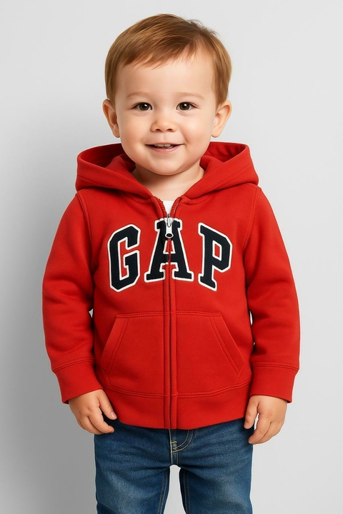 Moletom Ziper Gap Vermelho - GAP2189 - Tamanho 3 anos - comprar online