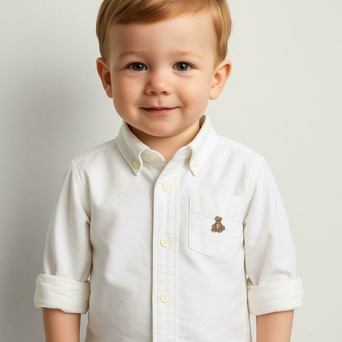 Camisa Branca Gap Ursinho - GAP9292 - Tamanho 4 anos - comprar online