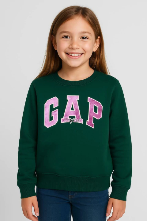 Moletom Gap Verde Menina - GAP 682 - Tamanho 10 anos - comprar online