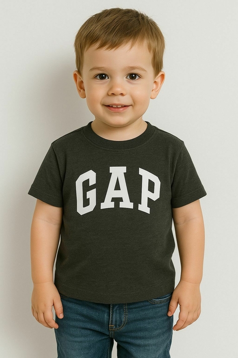 Camiseta Gap Cinza Chumbo - GAP44401 - Tamanho 4 anos - comprar online