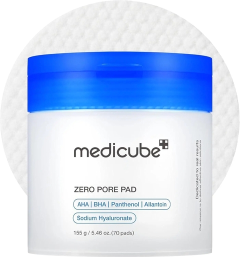 Medicube Zero Pore Pad Almofadas Tônico Facial Fecha Poros