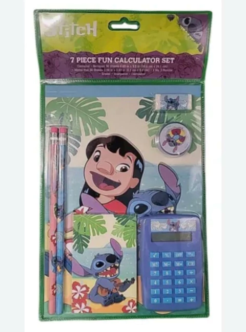 Kit escolar 7 peças STITCH