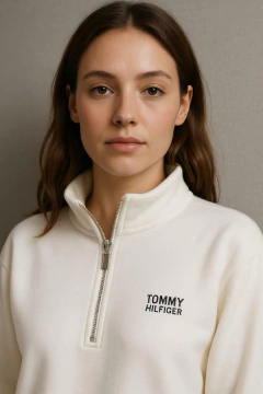 Moletom Tommy Hilfiger Feminino Off White - TH5645 - Tamanho M - comprar online