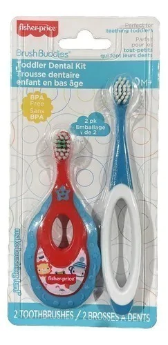 Escova Dental Fisher-price 1ª Dentição - Kit 2 Unidades