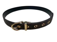 Cinto Michael Kors Reversível Marrom Logo/Preto Liso - Tamanho GG na internet