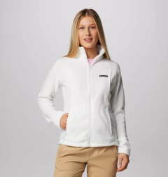 Jaqueta Fleece Feminina Columbia Regular Fit - Off White - Tamanho M - comprar online