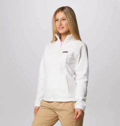 Jaqueta Fleece Feminina Columbia Regular Fit - Off White - Tamanho M na internet