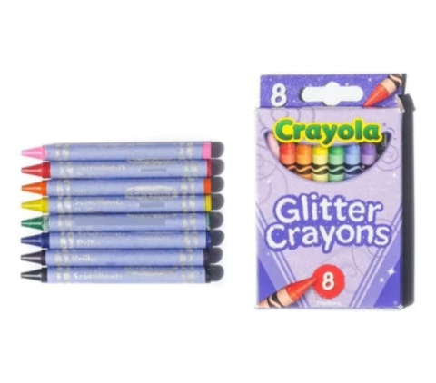 Crayola - Giz De Cera Com Glitter - 8 Cores