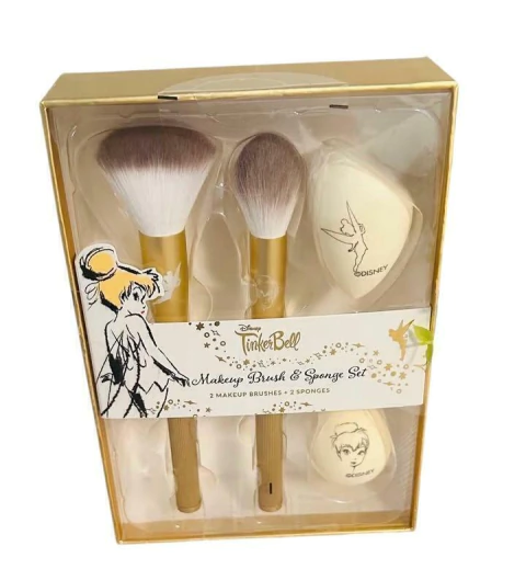 Kit de pincéis e esponjas de maquiagem Disney TinkerBell