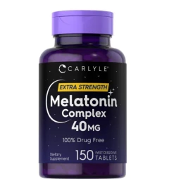 Melatonina 40mg - Fast Dissolve - 150 Comprimidos Sublinguais Carlyle