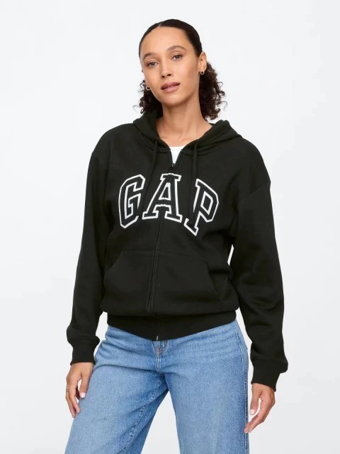 Moletom Gap Zíper Feminino Preto -GAP009 - Tamanho M - comprar online