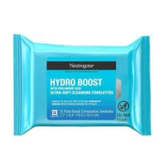 Neutrogena- Toalhas de limpeza Hydro Boost com ácido hialurônico- 25 unidades