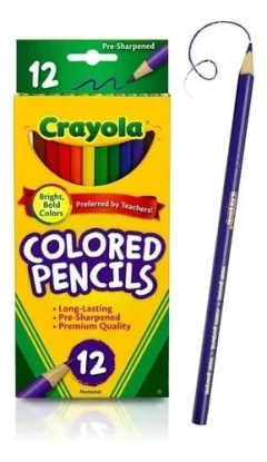 Lápis de cor Crayola - 12 peças - comprar online