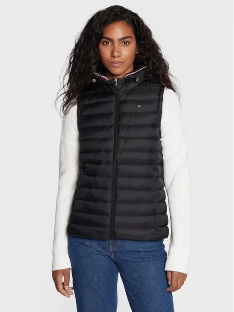 Colete Feminino Puffer Tommy Hilfiger Preto - TH569 - Tamanho M - comprar online