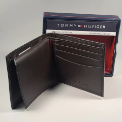 Carteira Masculina Tommy Hilfiger Marrom Escuro - Mimos de Orlando