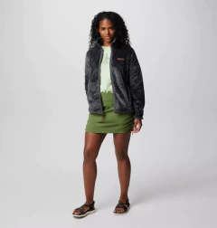 Jaqueta Feminina Columbia Fire Side II Sherpa Full Zip Cinza Escuro - Tamanho P - Mimos de Orlando