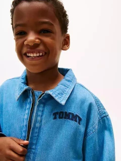 Jaqueta Jeans Infantil Tommy Hilfiger - TH6543 - Tamanho 6 - 7 anos na internet