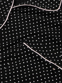 Pijama Feminino Modal Victoria's Secret Poá Black - Tamanho G - loja online