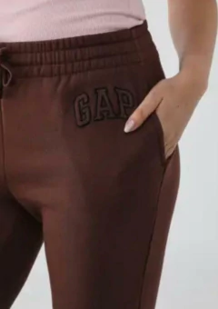 Conjunto Moletom GAP Feminino Zíper Marrom - GAP08- Tamanho P - Mimos de Orlando