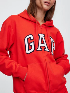 Moletom Gap Zíper Feminino Vermelho/Alaranjado - GAP634 - Tamanho G - Mimos de Orlando