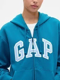 Moletom Gap Zíper Feminino Azul Petróleo -GAP004 - Tamanho M na internet