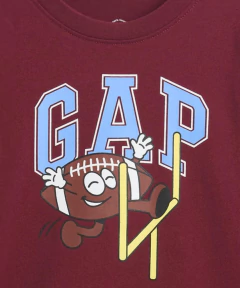 Camiseta Manga Longa Gap Bordô - GAP08 - Tamanho 4 anos - loja online