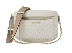 Pochete Michael Kors Média Vanilla Logo na internet