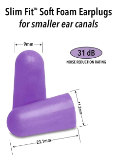 Mack`s Slim Fit Protetor Auricular Earplug Roxo 50 Pares na internet