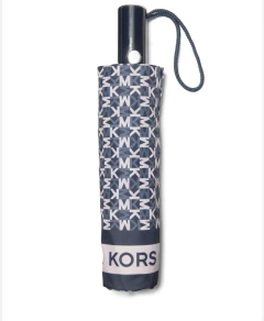 Guarda-Chuva Michael Kors Logo Azul Marinho - loja online