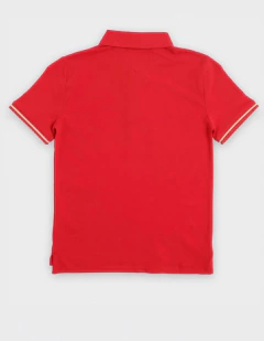 Imagem do Camiseta Polo Tommy Hilfiger Vermelha com Bordado- TH36- Tamanho 6 - 7 anos