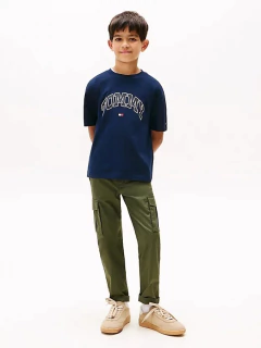 Camiseta Tommy Hilfiger Azul Marinho - TH8011 - Tamanho 8 anos - comprar online