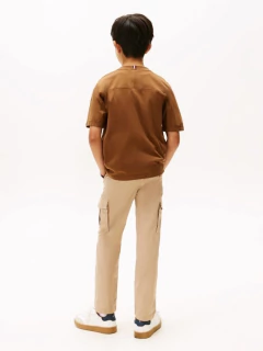 Imagem do Camiseta Tommy Hilfiger Marrom - TH80 - Tamanho 14 anos