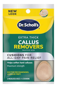 Removedor De Calos Dr. Scholl's Extra Thick 4 Discos - EXP 12/26