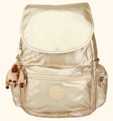 Mochila Kipling Dourada Ezra - comprar online