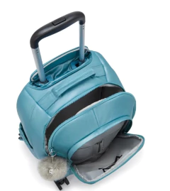 Conjunto escolar Kipling - Mochila de rodinhas, estojo e lancheira - Aqua Tides Met - loja online