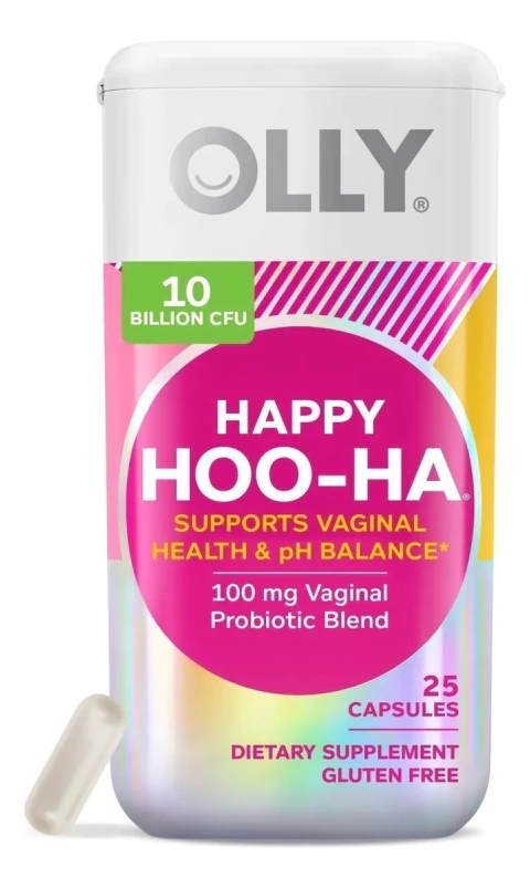 Suplemento Olly Happy Hoo-ha Probiótico Feminino - 25 cápsulas - EXP 11/26