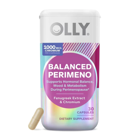 Suplementos em cápsulas OLLY Balanced Perimeno, extrato de feno-grego, cromo - 30 unidades - comprar online
