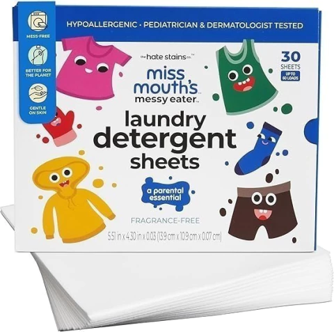 30 Lenços de detergente para roupas - Miss Mouth1 messy eater - comprar online
