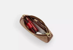 Bolsa Coach Teri Shoulder Bag In Signature Canvas - Tan/Brown - loja online