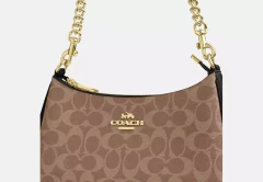 Bolsa Coach Teri Shoulder Bag In Signature Canvas - Tan/Brown - comprar online