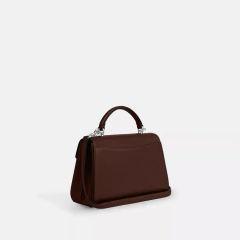 Bolsa Coach Eliza Top Handle Bag Marrom Escuro na internet