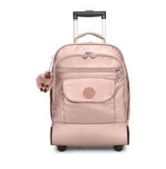 Mochila Kipling com rodinhas Sanaa Large Rose Gold Metallic - comprar online