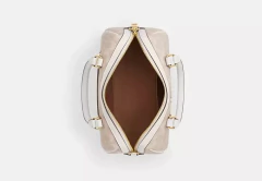 Bolsa Coach Rowan Satchel Signature Canvas - Gold/Sand/Chalk - Mimos de Orlando