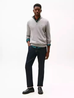 Sweater Masculino Tommy Hilfiger Cinza Escuro - TH78329 - Tamanho GG - Mimos de Orlando