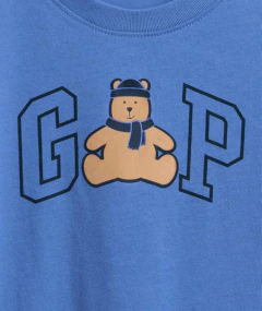 Camiseta Infantil Gap Azul Urso - GAP441 - Tamanho 5 anos na internet
