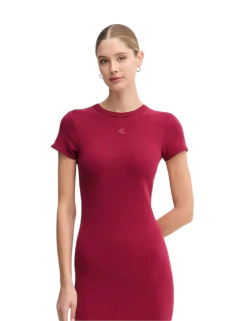 Vestido Stretch Calvin Klein Bordô - Tamanho G - comprar online