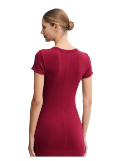 Vestido Stretch Calvin Klein Bordô - Tamanho G - Mimos de Orlando