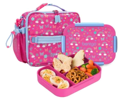 Bentgo 2 peças Kids Snap & Go Lunch Set Arco Íris e Borboletas - comprar online
